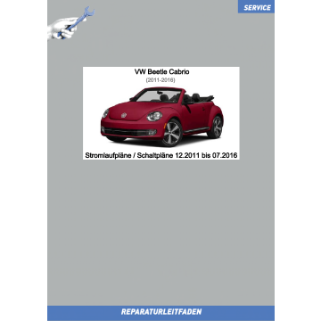VW Beetle Cabrio (11-16) Stromlaufplan / Schaltpläne komplett