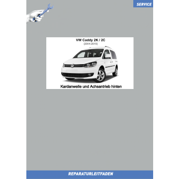 VW Caddy (03-15) Reparaturleitfaden Kardanwelle, Achsantrieb hinten