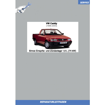 VW Caddy (95-03) Reparaturleitfaden Simos Einspritz- und Zündanlage 1,6 L 74kW