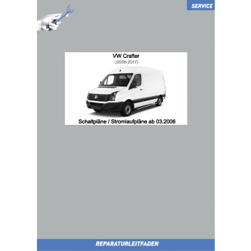 VW Crafter (06-17) Schaltpläne / Stromlaufpläne ab 03.2006 komplett