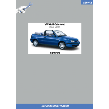 VW Golf Cabrio (93-02) Reparaturleitfaden Fahrwerk Bremsen Lenkung
