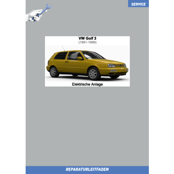 VW Golf 3 1991-1999 Reparaturleitfaden Elektrische Anlage