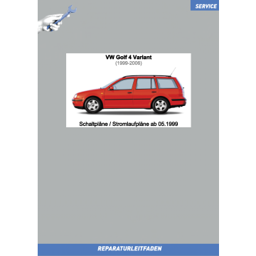VW Golf 4 / VW Golf Variant 4 (99-06) Stromlaufpläne / Schaltpläne ab 05.1999 komplett