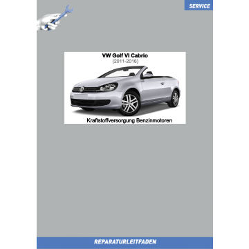 VW Golf 6 Cabrio (11-16) Reparaturleitfaden Kraftstoffversorgung Benzinmotoren
