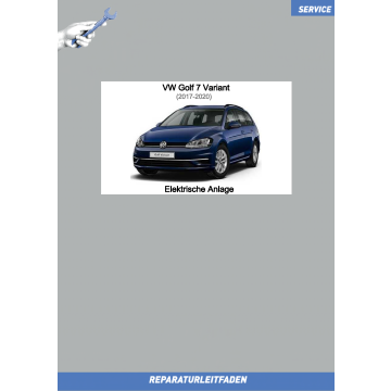 VW Golf 7 Variant (17-20) Reparaturleitfaden Elektrische Anlage