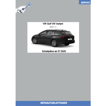 VW Golf 8 Variant (20>) Schaltpläne / Stromlaufplan ab 07.2020