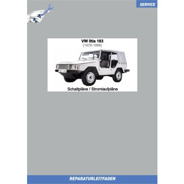 VW Iltis (78-88) Reparaturleitfaden Stromlaufpläne / Schaltpläne