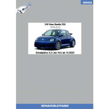 VW New Beetle RSI (00-10) Schaltpläne 3,2 Liter AXJ