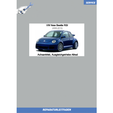 VW New Beetle RSI (00-10) Reparaturleitfaden Achsantrieb und Ausgleichgetriebe Allrad