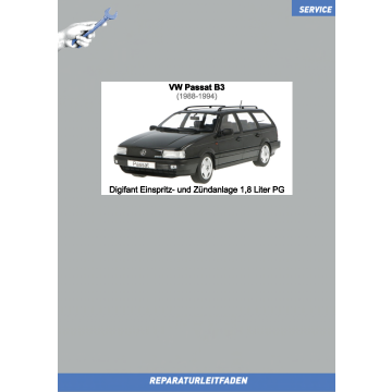 VW Passat B3 (1988-1994) Reparaturleitfaden Digifant Einspritzanlage und Zündanlage 1,8 Liter PG