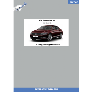 VW Passat B8 (15-19) Reparaturleitfaden 6 Gang Schaltgetriebe 0AJ