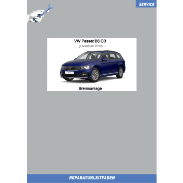 VW Passat B8 (19 ➤) Reparaturleitfaden Bremsanlage