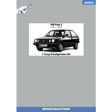 VW Polo 2 (81-94) Reparaturleitfaden 4 Gang-Schaltgetriebe 084