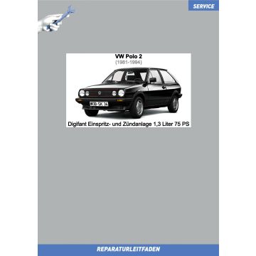 VW Polo 2 (81-94) Reparaturleitfaden Digifant Einspritzanlage / Zündanlage 1,3 Liter 75 PS
