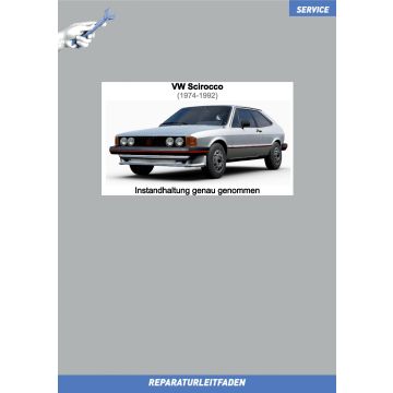VW Scirocco 2 (86-92) Reparaturleitfaden Instandhaltung Inspektion Service