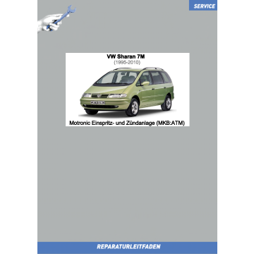 VW Sharan (95-10) Reparaturleitfaden Motronic Einspritz- und Zündanlage (MKB:ATM)