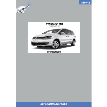 VW Sharan (10-15) Reparaturleitfaden Bremsen / Bremsanlagen