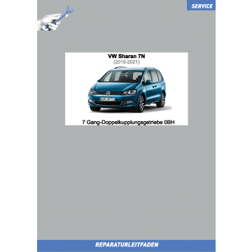 VW Sharan (15-21) Reparaturleitfaden 7 Gang-Doppelkupplungsgetriebe 0BH