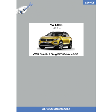 VW T-Roc (17>) VW R GmbH Reparaturleitfaden 7 Gang DKG Getriebe 0GC