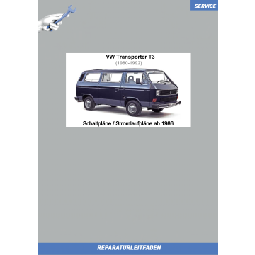 VW Transporter T3 (86-92) Schaltpläne / Stromlaufpläne ab 1986