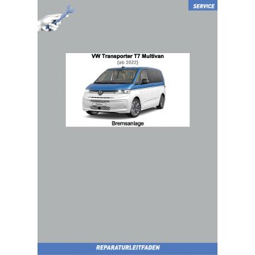 VW Transporter T7 Multivan (ab 2022) Reparaturleitfaden Bremsanlage, Bremsen und ABS