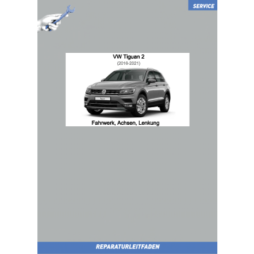 VW Tiguan 2 (16-21) Reparaturanleitung Fahrwerk, Achsen, Lenkung 