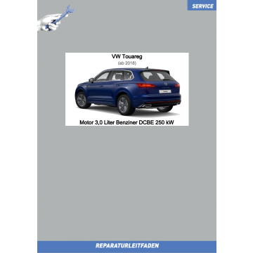 VW Touareg (18 ➤) Reparaturleitfaden Motor 3,0 Liter Benziner DCBE 250 kW