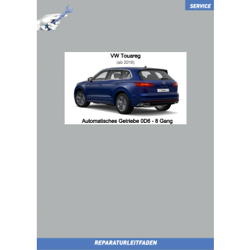 VW Touareg (18 ➤) Reparaturleitfaden 8-Gang Automatik Getriebe 0D6 