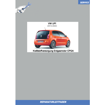 VW Up! (12 ➤) Reparaturleitfaden Kraftstoffversorgung Erdgasmotor CPGA