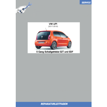 VW Up! (17-19) Reparaturleitfaden 5 Gang Schaltgetriebe 02T und 0DF