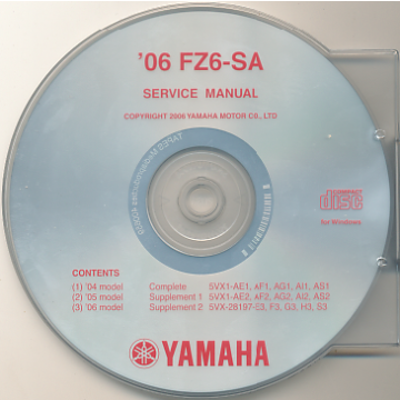 Yamaha Fazer FZ6-S -(04-06) Wartungsanleitung CD