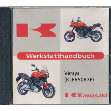Kawasaki Versys 650 KLE650B7F (2007) Werkstatthandbuch CD