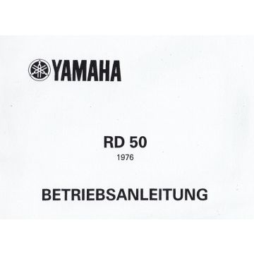 Yamaha RD 50 (>1976) - Betriebsanleitung