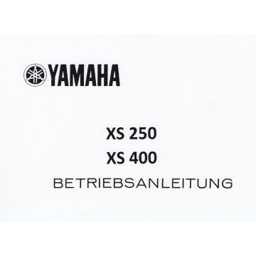 Yamaha XS 250/400 (>1979) - Betriebsanleitung