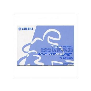 Yamaha YFM 350 S - Owners Manual