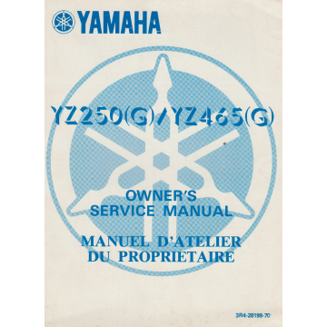Yamaha 250 (G) / YZ 465 (G) (1979) Owners`S  Service Manual