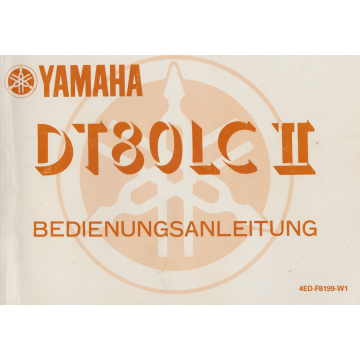 Yamaha DT 80 LC 2 (1992) Bedinungsanleitung