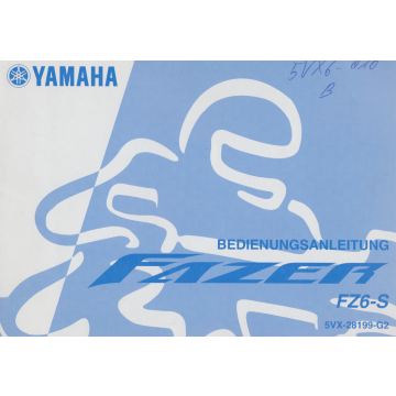 Yamaha Fazer FZ 6-S (2004) Bedienungsanleitung