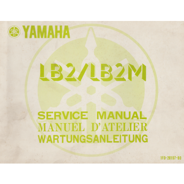 Yamaha LB 2 / LB 2 M (1977) Wartungsanleitung