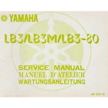 Yamaha LB 3 / LB 3 M / LB 3 80 (1978) Wartungsanleitung