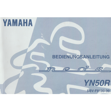 Yamaha Neo's  YN 50 R (1997) Bedienungsanleitung