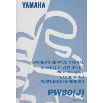 Yamaha PW 80  (J)  (1996) Fahrer und Wartungs Handbuch