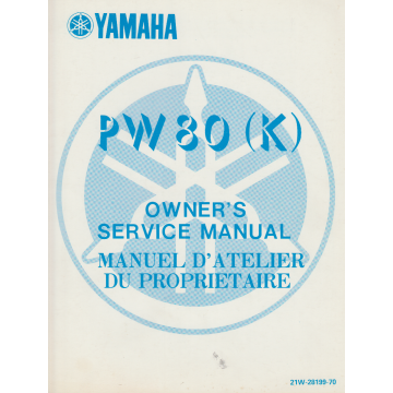 Yamaha PW 80 (K) (1982) Owner` Service Manual