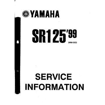 Yamaha SR 125 (1998-1999) Service Information