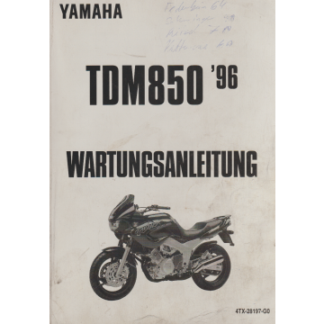 Yamaha TRX 850 (1996-1999) Wartungsanleitung