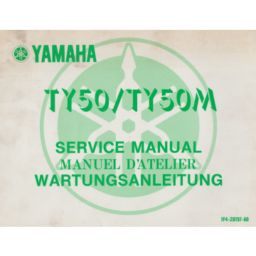 Yamaha TY 50 / TY 50 M (1976) Wartungsanleitung