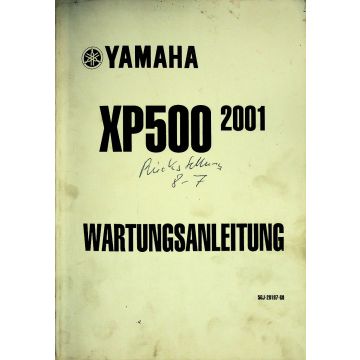 Yamaha XP 500 (2001-2007) Wartungsanleitung