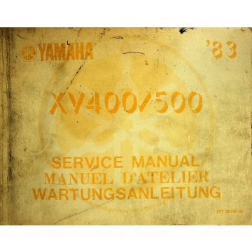 Yamaha XV 400 / 500 (1983) Wartungsanleitung