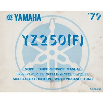 Yamaha YZ 250 (F) (1979) Modellbeschreibung / Wartungsanleitung