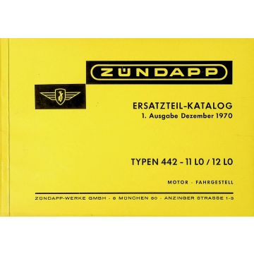 Zündapp Automatic Moped Typ 442 (1965–1977) Ersatzteilliste